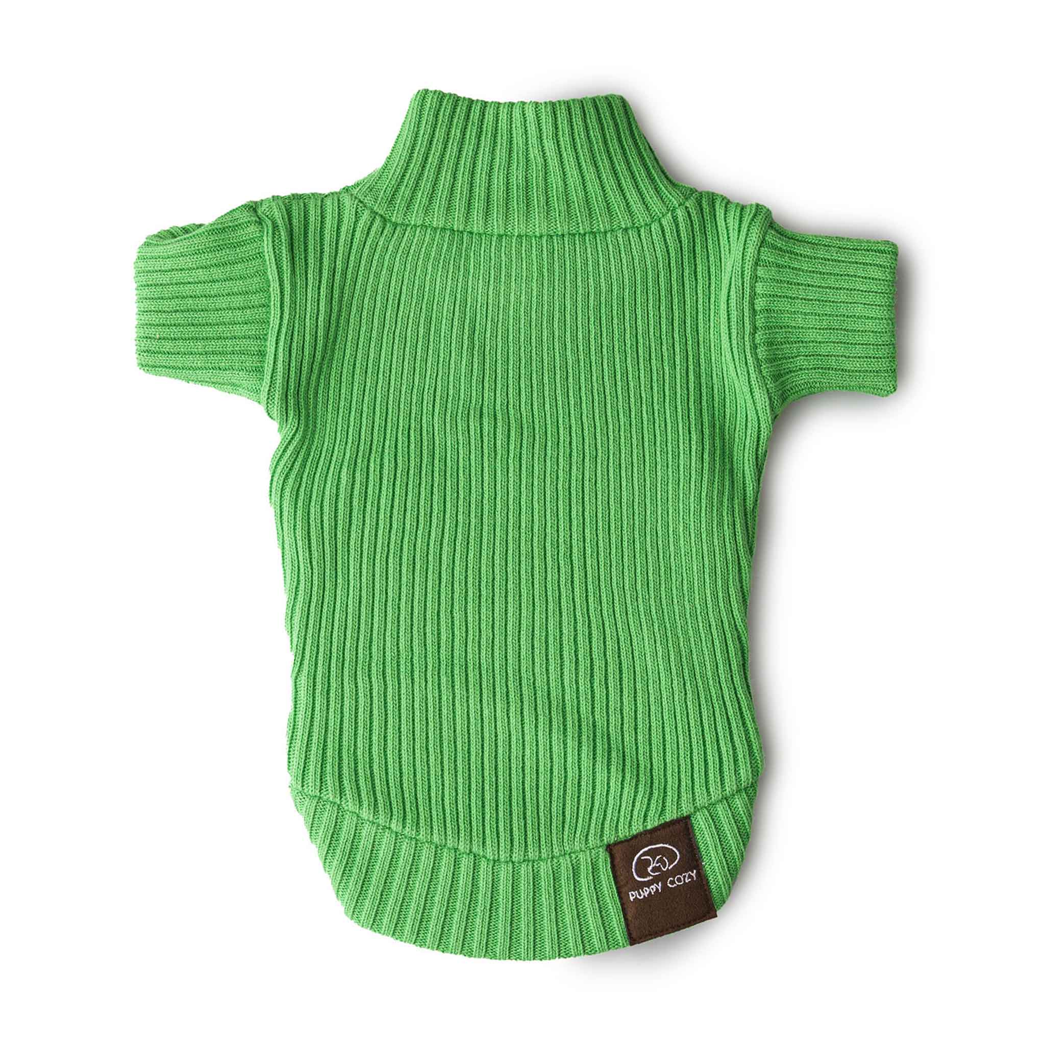 Green dog sweater